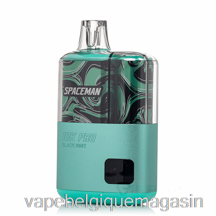 Vape Shop Bruxelles Spaceman 10k Pro Jetable Noir Menthe